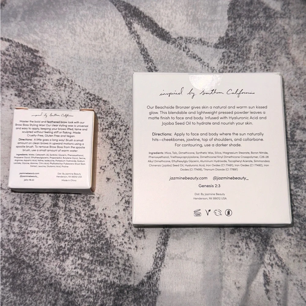 (2 products) Jazmine Beauty Beach Bronzer + Brow Gel